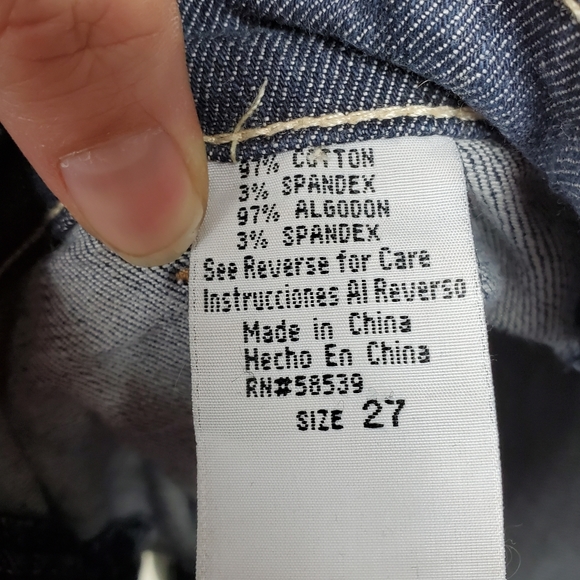 Malibu folded hem 7" jean shorts size 27 - Picture 5 of 11